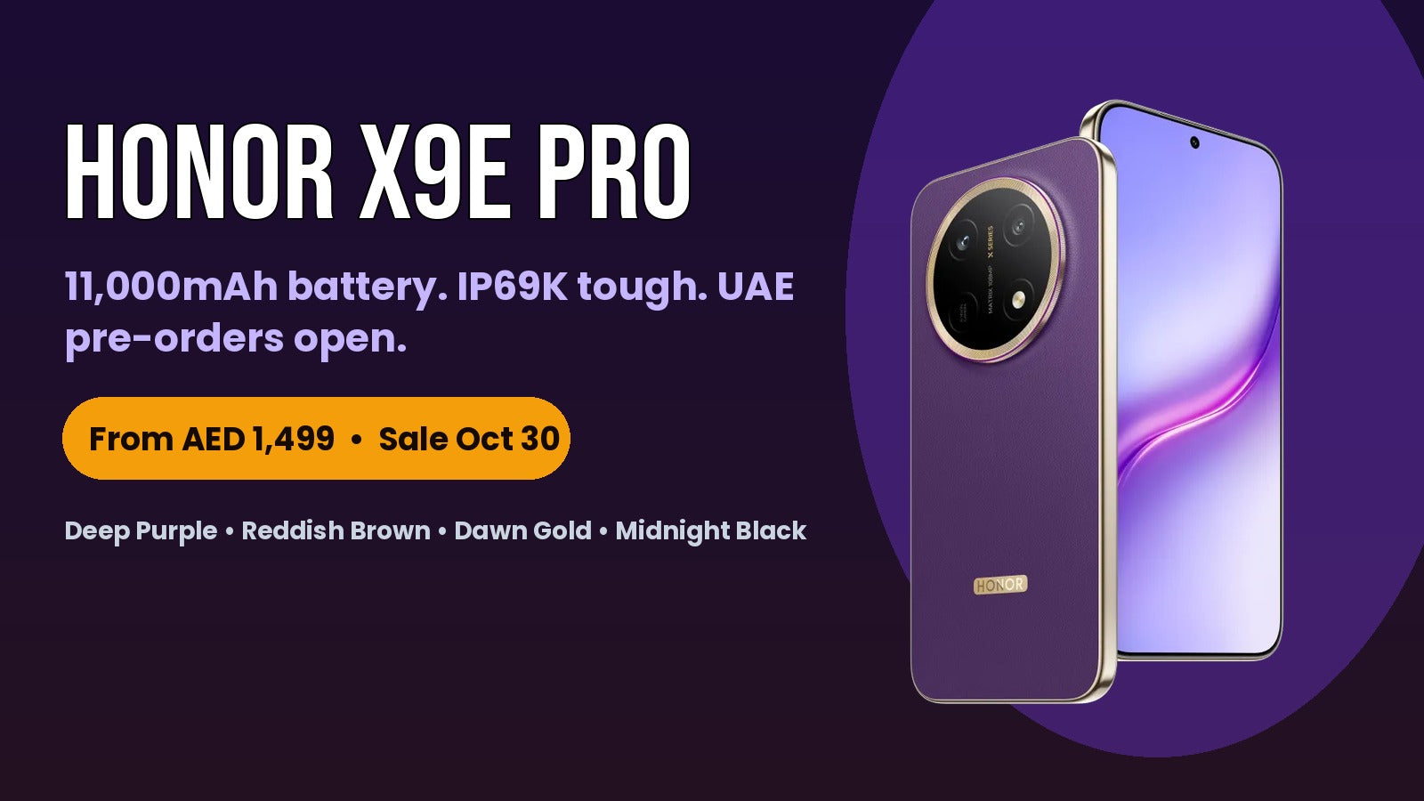 HONOR X9e Pro UAE: 11,000mAh Battery, AED 1,499 Pre-Order – Zaibis